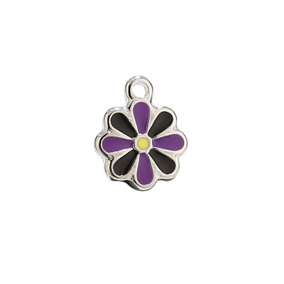 5 komada višebojnih emajliranih privjesaka od nehrđajućeg čelika, cvijeta, zlatnih mini perli s tratinčicama, visećih privjesaka za dodatke za izradu nakita