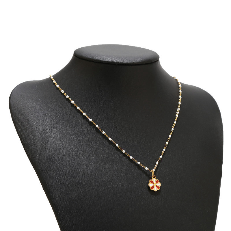 5 komada višebojnih emajliranih privjesaka od nehrđajućeg čelika, cvijeta, zlatnih mini perli s tratinčicama, visećih privjesaka za dodatke za izradu nakita