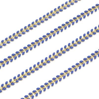 2 stope emajlirani mjedeni Chevron lanac 6 MM pozlaćeni lančići sa strelicama za gležanj Ogrlica Narukvica Izrada nakita Nalazi