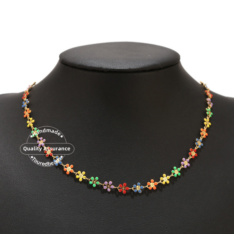 1M višebojni emajlirani lančići s leptirima od nehrđajućeg čelika za žene Ogrlica Narukvica Izrada bez nikla