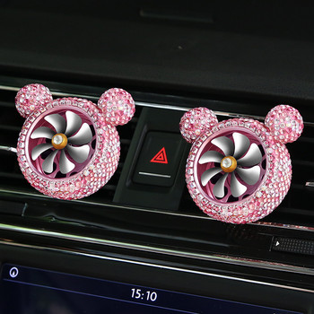Creative Bling Crystal Освежител за въздух за кола Парфюм Аромат Оформление на автомобила Интериор Автоаксесоари за момичета Дами Жени