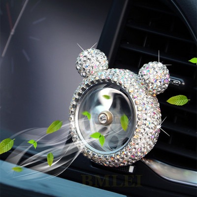 Kreatív Bling Crystal autós légfrissítő parfüm illat illat autó stílusos belső autós kiegészítők lányoknak, nőknek, nőknek
