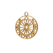 5 KOM. Zlatni šuplji kompas privjesci od nehrđajućeg čelika 20 mm zvjezdani privjesci za izradu ogrlica