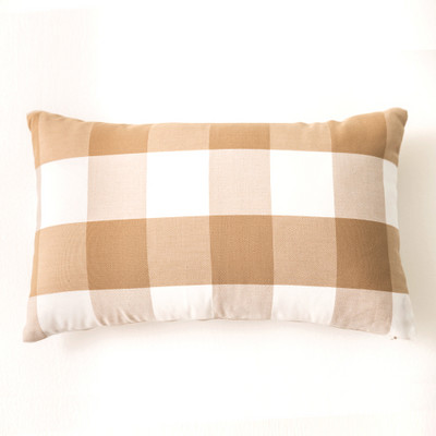 Ruuduline triibuline polüester puuvillane lõuend padjakate padjapüür Helesinine tooldiivan Kodusisustus viskepadja kate 30x50/45x45