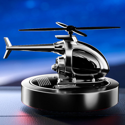 Alumīnija sakausējuma automašīnu smaržu mašīna Smaržu dekorēšana Automātiska saules enerģija automašīnas salona helikoptera modeļa ornamentu aksesuāri