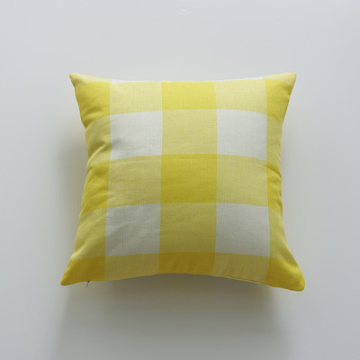 Karirana jastučnica Navlaka za jastuk Ukrasne karirane navlake Nordijska jastučnica 45x45 Kvadratna crno-plava jastučnica Uređenje doma