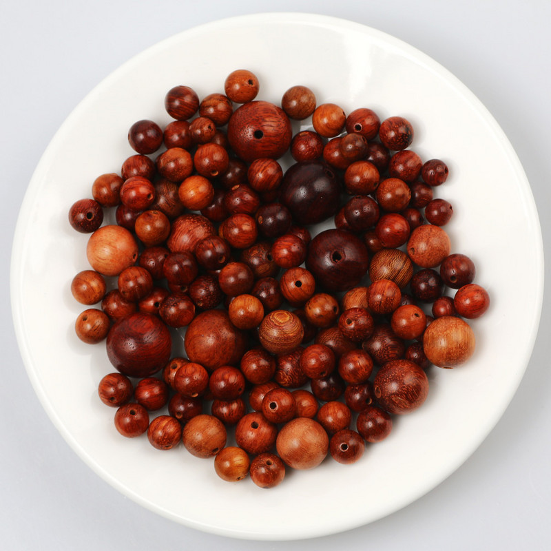 6/8/10/12/15 mm burmanske drvene odstojne perle okrugle kuglice od prirodnog drva labave perle za izradu nakita Diy dodaci