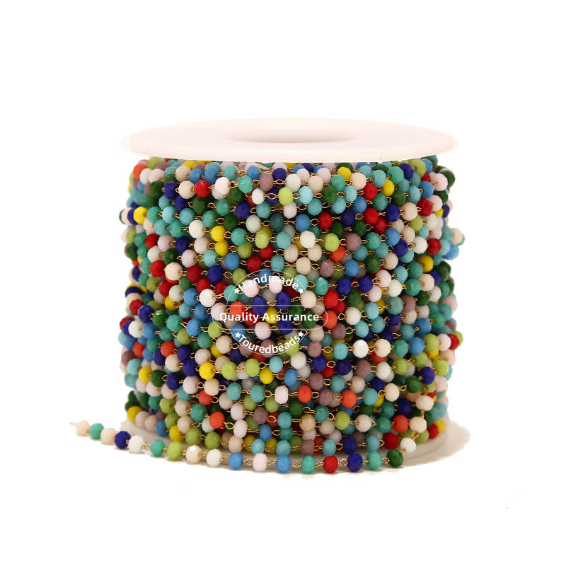 1M šareni kvadratni trokut od nehrđajućeg čelika, zlatni lančići s perlama, naočale, pribor za izradu lanaca, narukvica, ogrlica