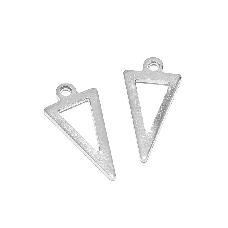 20 komada zlatnih trokutastih privjesaka od nehrđajućeg čelika za žene, narukvica, ogrlica, pribor za izradu nakita, veleprodaja