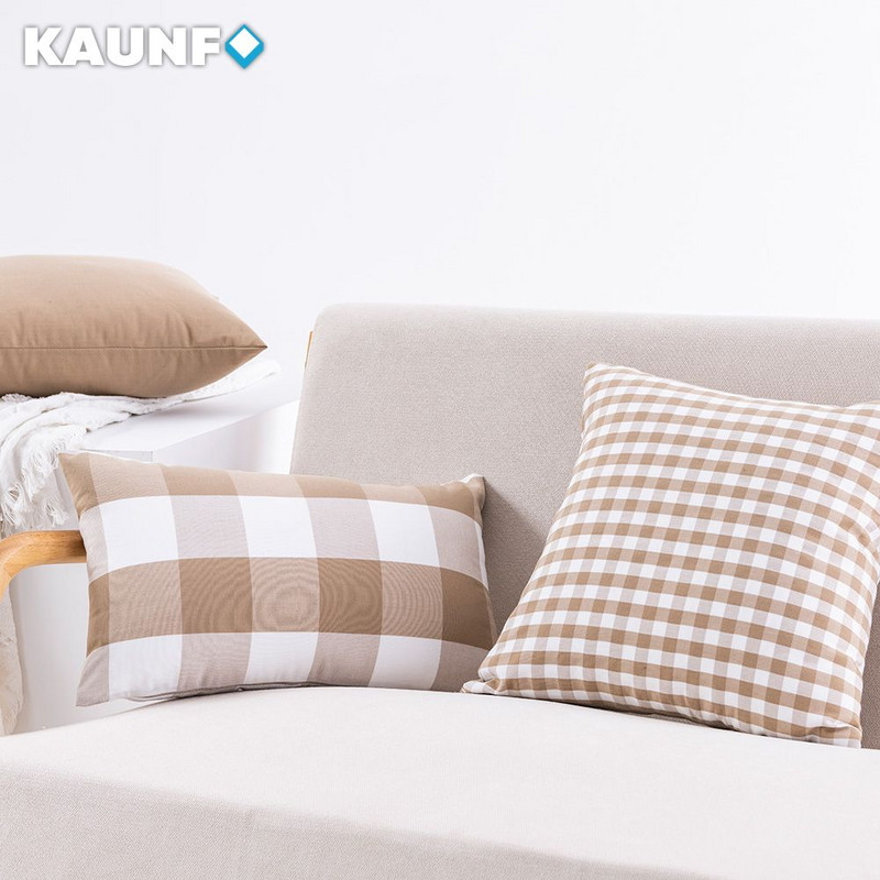 KAUNF Farmhouse Buffalo Check kockás díszpárnahuzatok dekoratív karácsonyi párnahuzatok pamut vászon párnahuzat lakberendezés