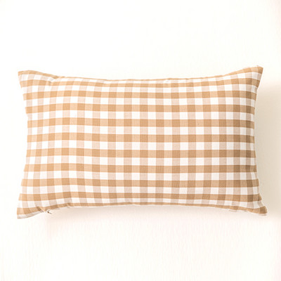 Krem smeđa karirana prugasta poliester pamuk platno jastučnica jastučnica stolac kauč kućni dekor jastučnica 30x50/45x45