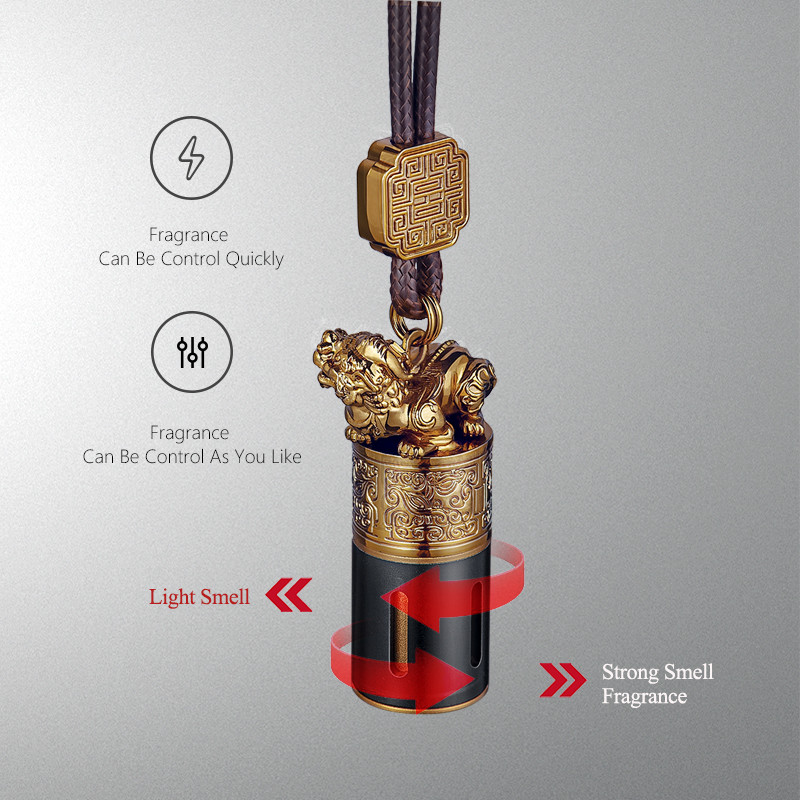 Metal + koža Luksuzni životinjski dizajn Miris za automobil Retro stil Auto osvježivač zraka Dobar miris Viseći ukras za parfem za automobil
