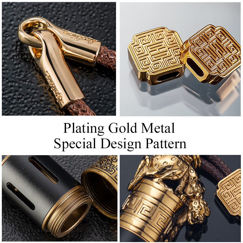 Metal + koža Luksuzni životinjski dizajn Miris za automobil Retro stil Auto osvježivač zraka Dobar miris Viseći ukras za parfem za automobil