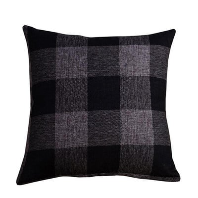 45x45 cm Egyszerű stílusú, klasszikus rácsmintás párnahuzat négyzet alakú párnahuzat otthoni dekoráció kanapéágyhoz autós dobópárna