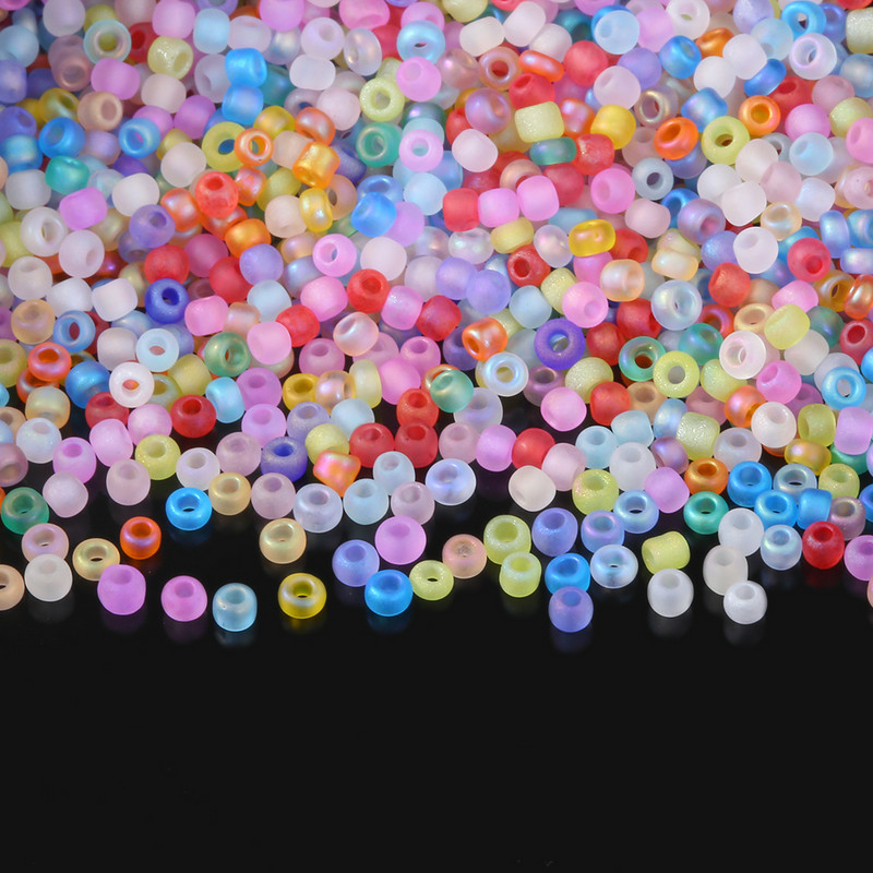 2 mm 11/0 AB Mat boje Staklene perle Odstojnik Češke perle Diy šarm za izradu nakita Prilagodba odjeće Dodaci za šivanje