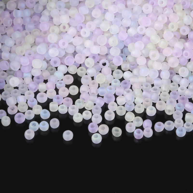 2 mm 11/0 AB Mat boje Staklene perle Odstojnik Češke perle Diy šarm za izradu nakita Prilagodba odjeće Dodaci za šivanje