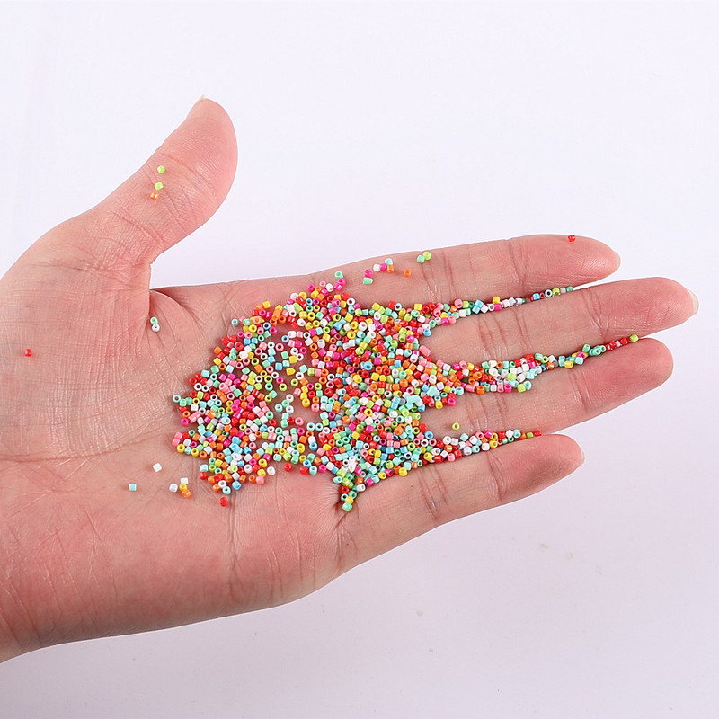 2 mm 11/0 AB Mat boje Staklene perle Odstojnik Češke perle Diy šarm za izradu nakita Prilagodba odjeće Dodaci za šivanje