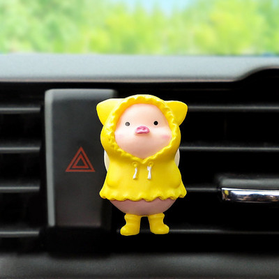 Automašīnu aromāts Smaržu klips Cute Net Red Piggy Gaisa kondicionētājs Gaisa izvads Aroma difuzors Automašīnu salons Produkti Sieviešu Rozā