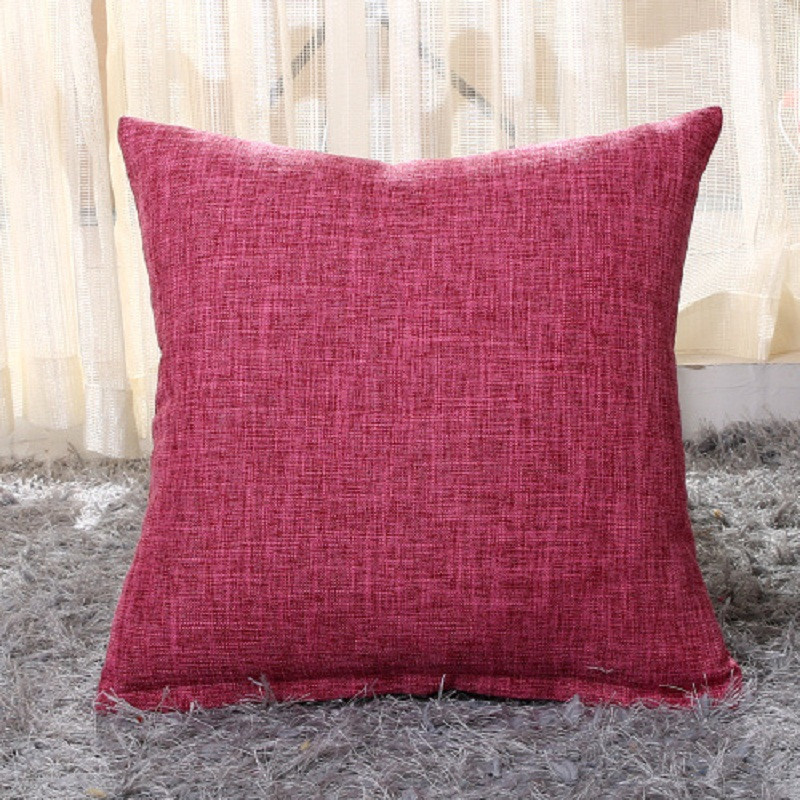 Tömör vászon kanapé derékpárnahuzat 40*40/45*45/50*30/50*50/55*55/40*60cm irodai párnahuzat lakberendezési párnahuzat Cojine