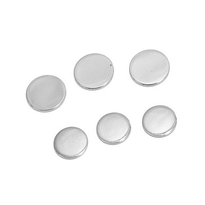 20 τμχ 12mm 10mm Στρογγυλή Χωρίς Τρύπα Επίπεδη Σφράγιση Κενές χάντρες Στρογγυλοί δίσκοι Γούρια χωρίς τρύπα για αξεσουάρ κατασκευής κοσμημάτων