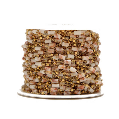 1 metar od nehrđajućeg čelika tirkizno plavi lanac s perlama Daity Tube Beads Satelitski lančići za ogrlicu Narukvica DIY izrada nakita