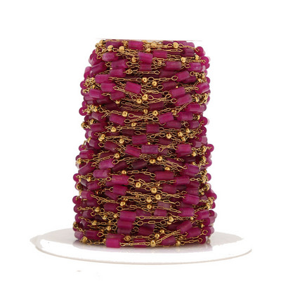 1 metar od nehrđajućeg čelika tirkizno plavi lanac s perlama Daity Tube Beads Satelitski lančići za ogrlicu Narukvica DIY izrada nakita