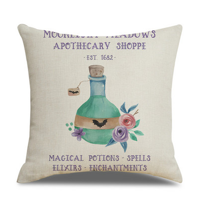 45x45cm jastučnica za noć vještica jednostruka lanena jastučnica jastučnica oko struka za dnevnu sobu kauč automobil kućni dekor