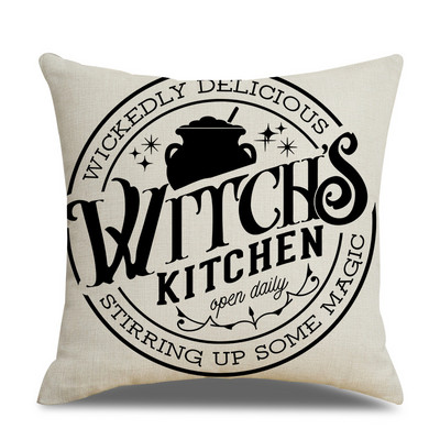 45x45cm jastučnica za noć vještica jednostruka lanena jastučnica jastučnica oko struka za dnevnu sobu kauč automobil kućni dekor