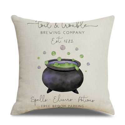 45x45cm jastučnica za noć vještica jednostruka lanena jastučnica jastučnica oko struka za dnevnu sobu kauč automobil kućni dekor