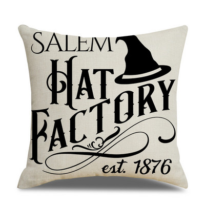 45x45cm jastučnica za noć vještica jednostruka lanena jastučnica jastučnica oko struka za dnevnu sobu kauč automobil kućni dekor