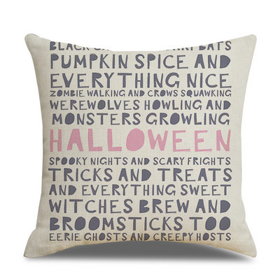 45x45cm jastučnica za noć vještica jednostruka lanena jastučnica jastučnica oko struka za dnevnu sobu kauč automobil kućni dekor