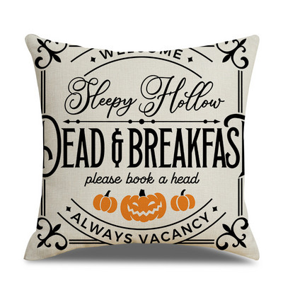 45x45cm jastučnica za noć vještica jednostruka lanena jastučnica jastučnica oko struka za dnevnu sobu kauč automobil kućni dekor