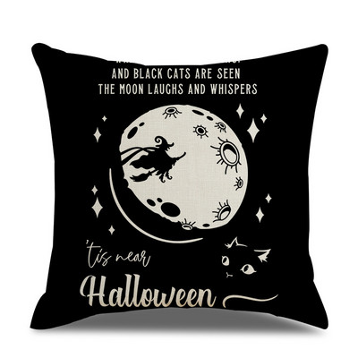 45x45cm jastučnica za noć vještica jednostruka lanena jastučnica jastučnica oko struka za dnevnu sobu kauč automobil kućni dekor