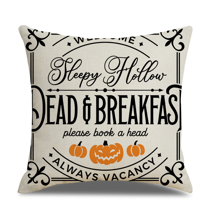 45x45cm jastučnica za noć vještica jednostruka lanena jastučnica jastučnica oko struka za dnevnu sobu kauč automobil kućni dekor