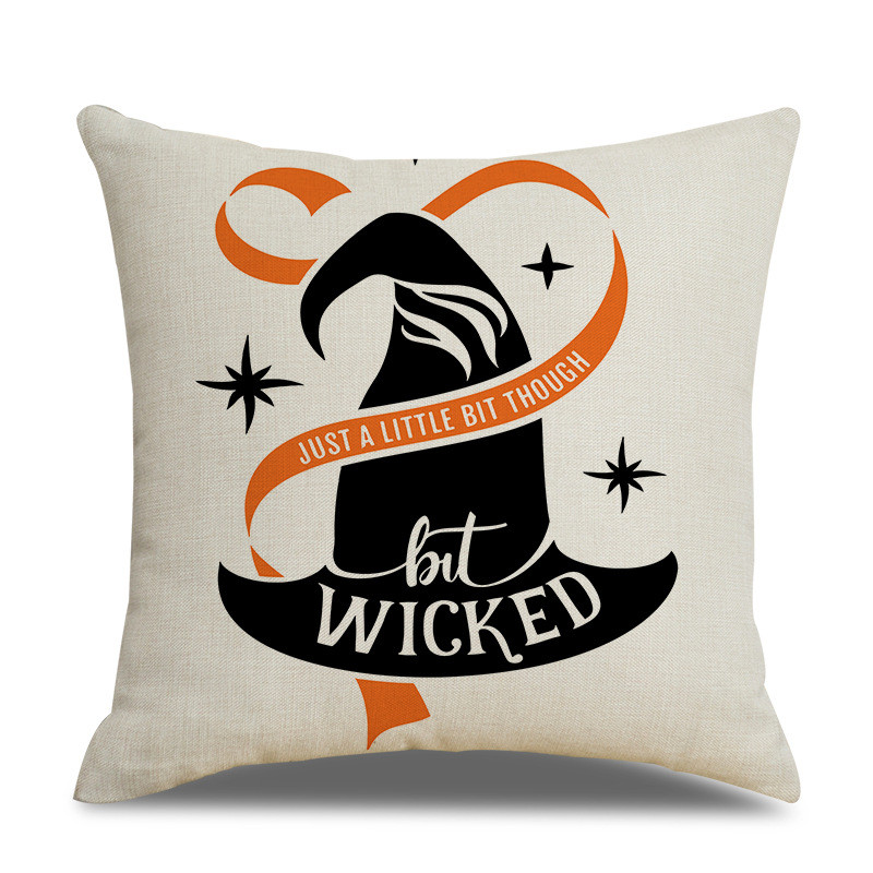 45x45cm jastučnica za noć vještica jednostruka lanena jastučnica jastučnica oko struka za dnevnu sobu kauč automobil kućni dekor