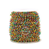 1 metar od emajla od nehrđajućeg čelika koji kaplje višebojni lančići sa kopčom i karikom za ženske dodatke za izradu nakita