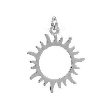 5 бр. Златни слънчеви талисмани от неръждаема стомана Гривни с висулка Колие Находки за бижута Изработка на занаяти Направи си сам 24 мм