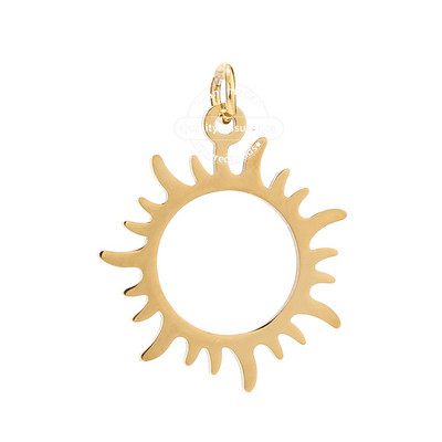 5 komada zlatnih privjesaka od nehrđajućeg čelika, privjesaka, narukvica, ogrlica, nalaza za nakit Izrada zanata DIY 24 mm