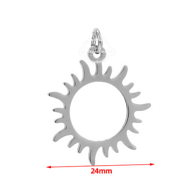 5 komada zlatnih privjesaka od nehrđajućeg čelika, privjesaka, narukvica, ogrlica, nalaza za nakit Izrada zanata DIY 24 mm