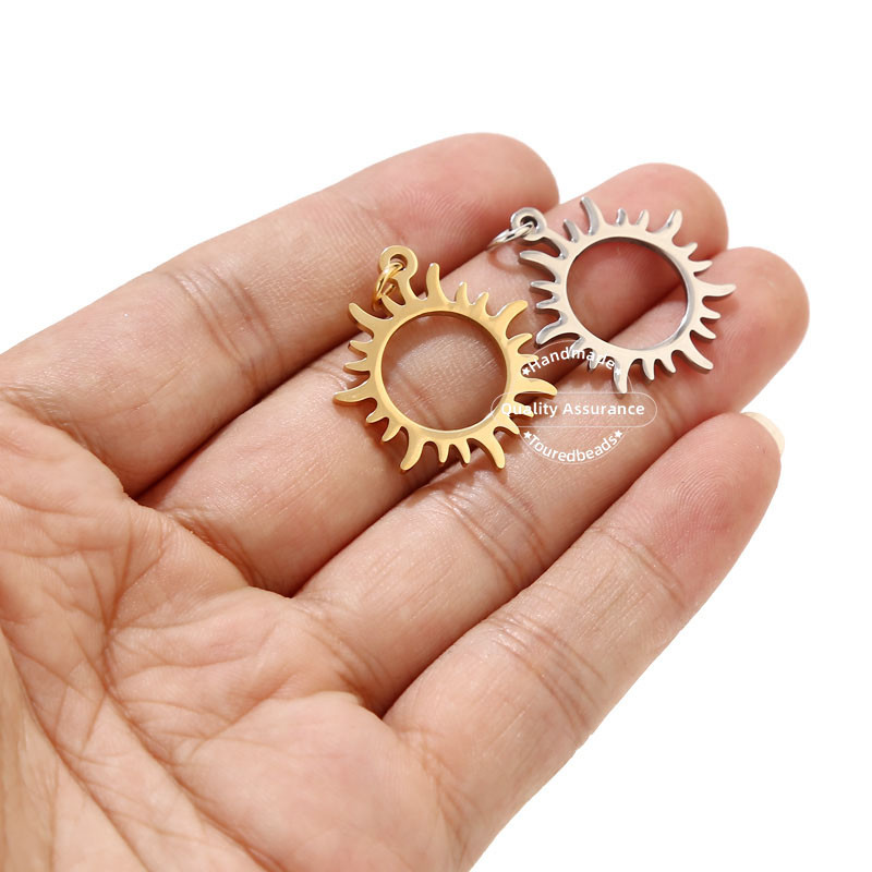 5 komada zlatnih privjesaka od nehrđajućeg čelika, privjesaka, narukvica, ogrlica, nalaza za nakit Izrada zanata DIY 24 mm