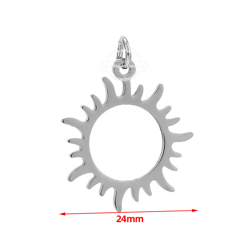 5 komada zlatnih privjesaka od nehrđajućeg čelika, privjesaka, narukvica, ogrlica, nalaza za nakit Izrada zanata DIY 24 mm