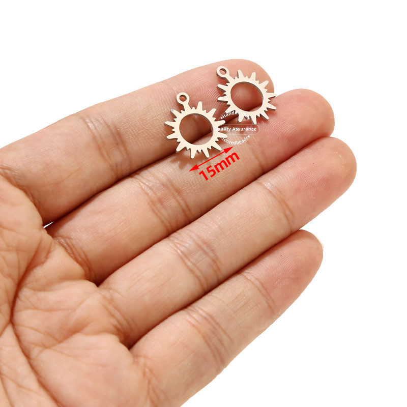 5 komada zlatnih privjesaka od nehrđajućeg čelika, privjesaka, narukvica, ogrlica, nalaza za nakit Izrada zanata DIY 24 mm