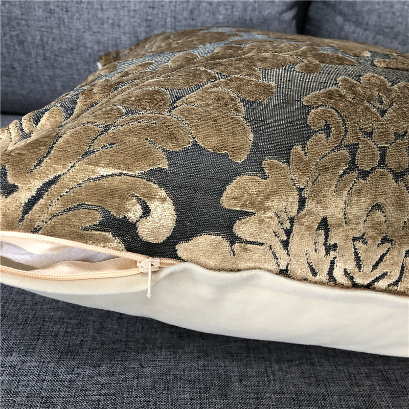 OEM dekoratív klasszikus vágás bársony párnahuzat kanapé Jacquard dobópárnahuzat gyárból