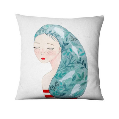 Jastučnica s otisnutim kitom, nordijski morski jastuk, ukrasni jastuk, kućni dekor, kauč, jastuci, jastuci, ukrasi kućnog jastuka