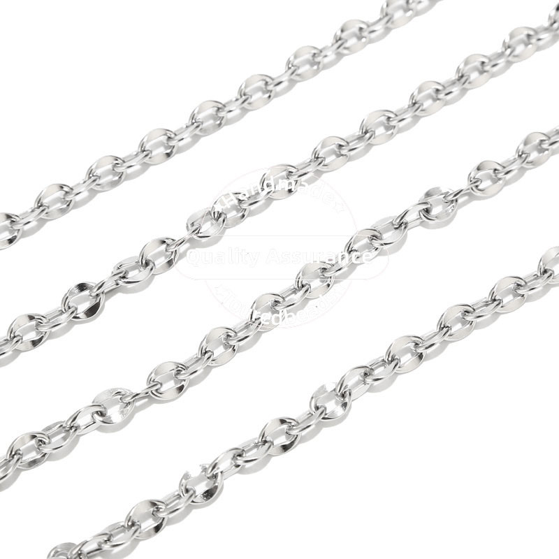 1 metar od nehrđajućeg čelika širine 7 mm, zlatni rolo lančići za kabele, ravni lančić za usne, prikladan za pribor za izradu nakita „uradi sam“