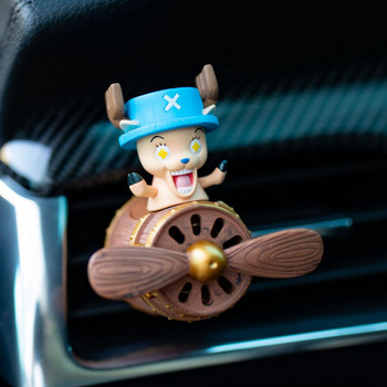 Аниме Карикатура Интериорна декорация на кола Luffy Chopper Фигура Модел Орнамент Аромат за кола Дифузор Декор Автомобилни аксесоари Подарък