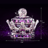 Crystal Crown Autóillat Diffúzor Parfümös Palacktartók Díszek Belső Dekoráció Autó Otthon Irodai Légfrissítők-V003
