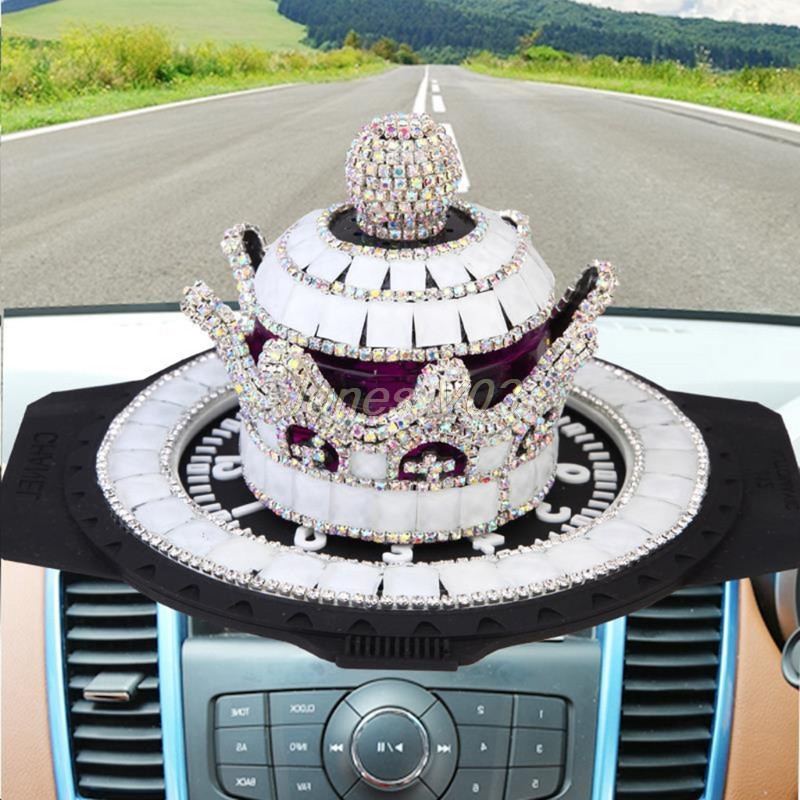 Crystal Crown Autóillat Diffúzor Parfümös Palacktartók Díszek Belső Dekoráció Autó Otthon Irodai Légfrissítők-V003