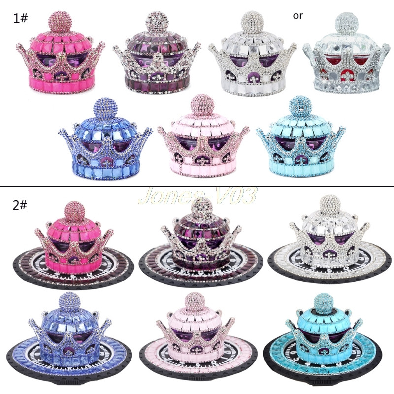 Crystal Crown Autóillat Diffúzor Parfümös Palacktartók Díszek Belső Dekoráció Autó Otthon Irodai Légfrissítők-V003