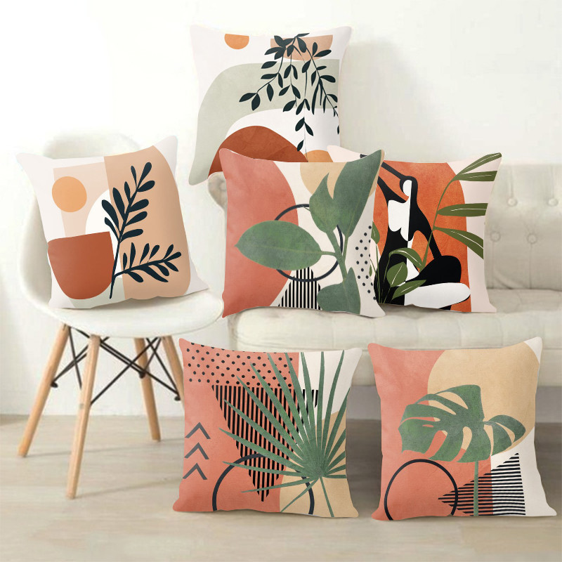 45x45 cm duga jastučnica kratka plišana geometrijska jastučnica za kauč Patchwork prugasta jastučnica ukrasna navlaka oko struka